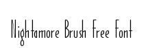 Nightamore Brush Free Font