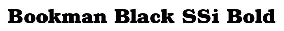 Bookman Black SSi Bold