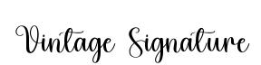 Vintage Signature