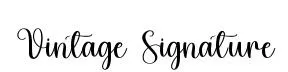 Vintage Signature