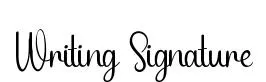 Writing Signature