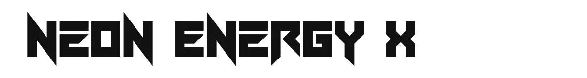 Neon Energy X font preview