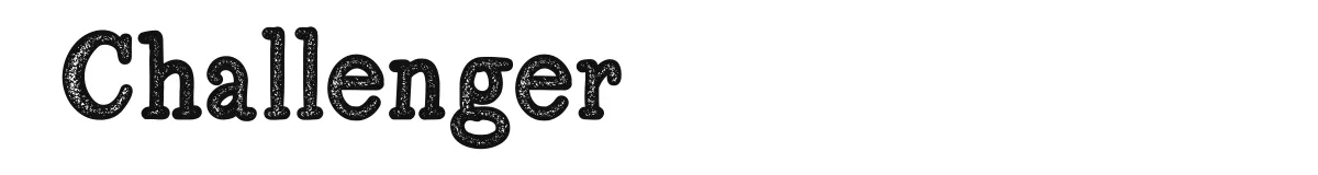 Challenger font preview