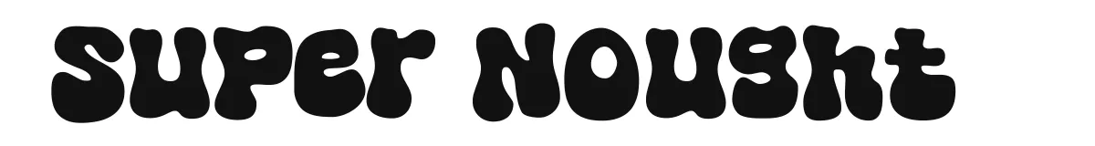 Super Nought font preview