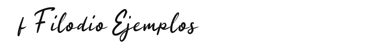 f Filodio Ejemplos font preview