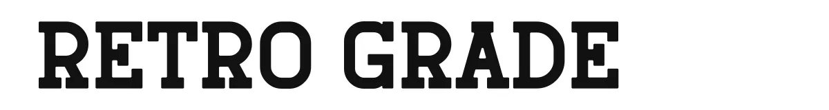 Retro Grade original font preview
