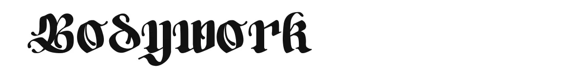 Bodywork font preview