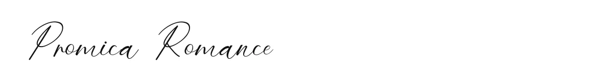 Promica Romance font preview