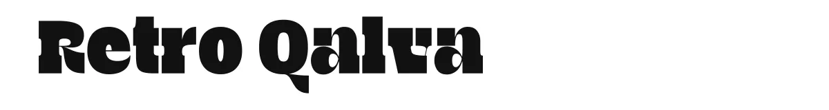 Retro Qalva font preview