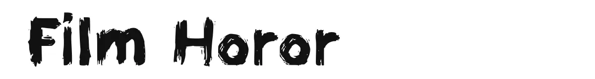 Film Horor font preview
