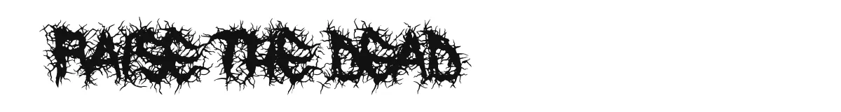Raise the Dead font preview