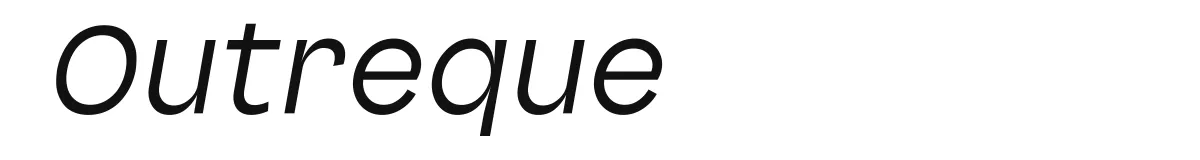 Outreque original font preview