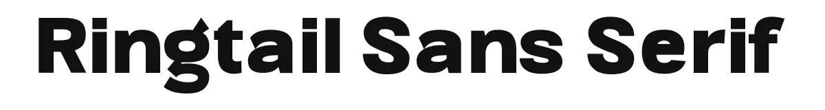 Ringtail Sans Serif original font preview