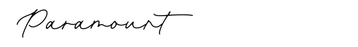 Paramount original font preview
