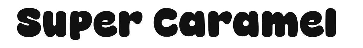 Super Caramel original font preview