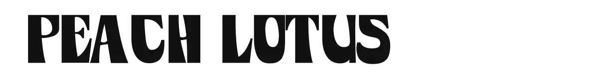 Peach Lotus original font preview