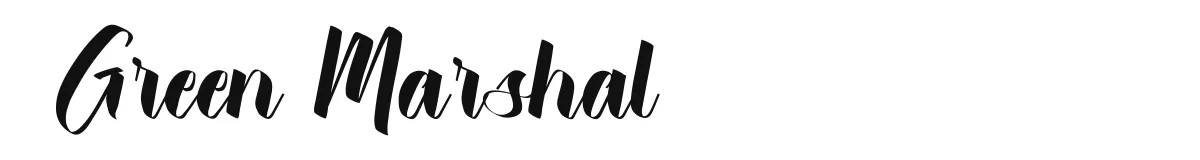 Green Marshal original font preview