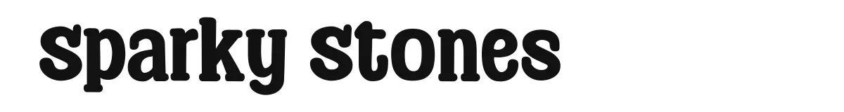 Sparky Stones font preview