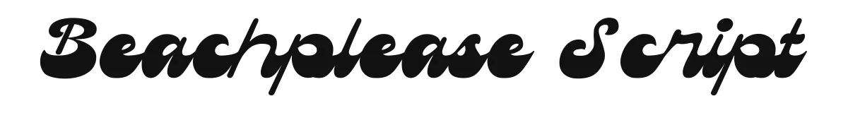 Beachplease Script font preview