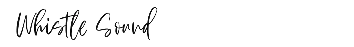 Whistle Sound original font preview