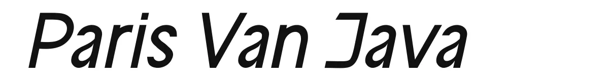 Paris Van Java font preview