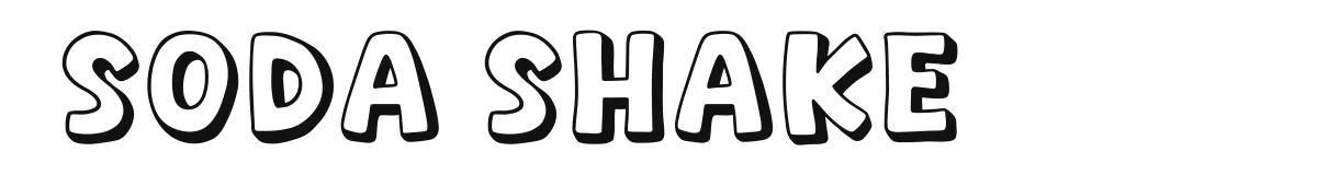 Soda Shake original font preview