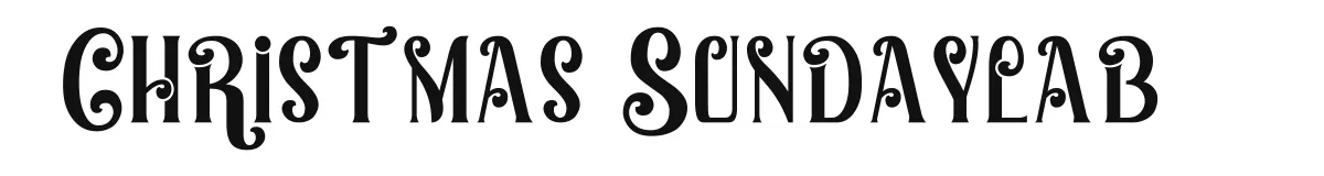 Christmas Sundaylab original font preview