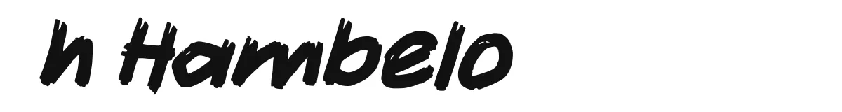 h Hambelo font preview