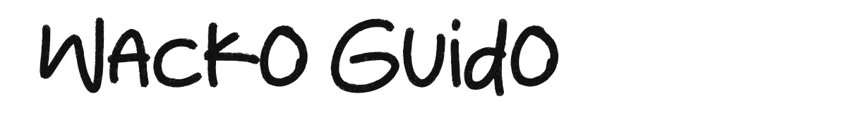 Wacko Guido font preview