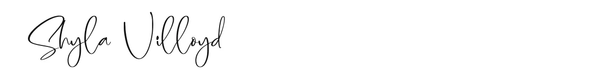 Shyla Villoyd original font preview