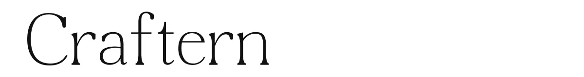 Craftern font preview