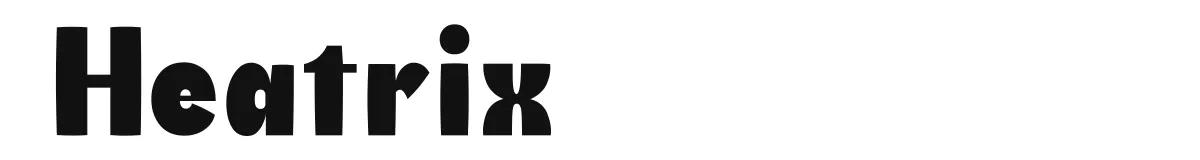 Heatrix font preview