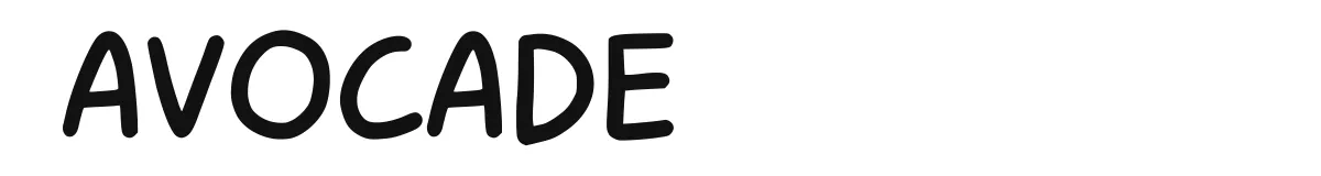 Avocade original font preview