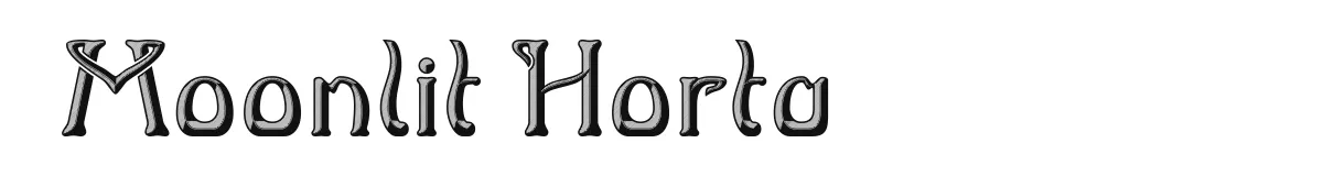 Moonlit Horta font preview
