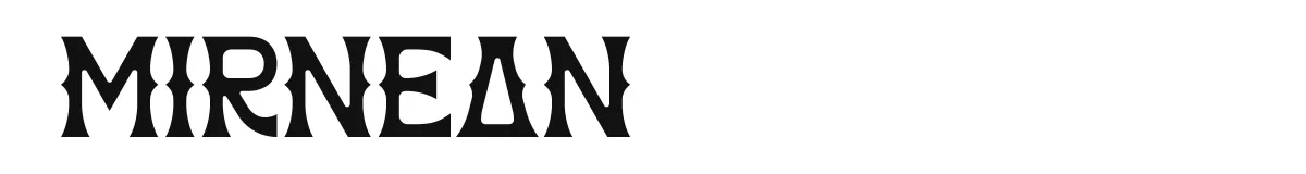 Mirnean font preview