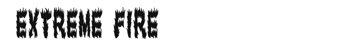 Extreme Fire original font preview