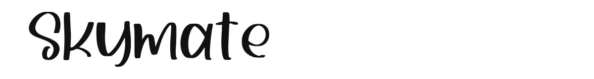 Skymate original font preview