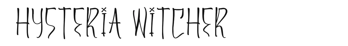 Hysteria Witcher font preview