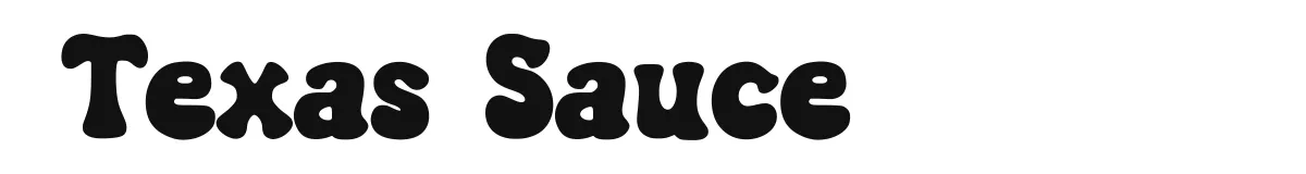 Texas Sauce font preview