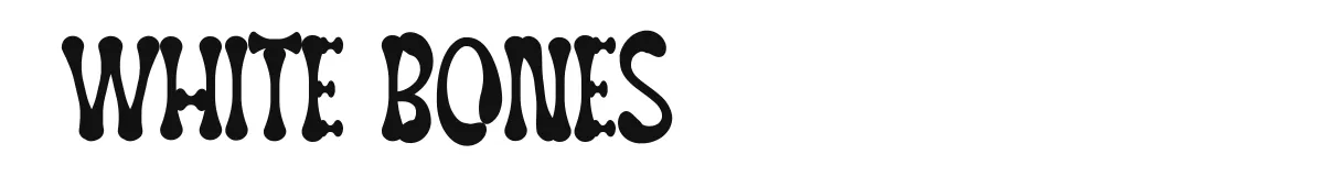 White Bones font preview