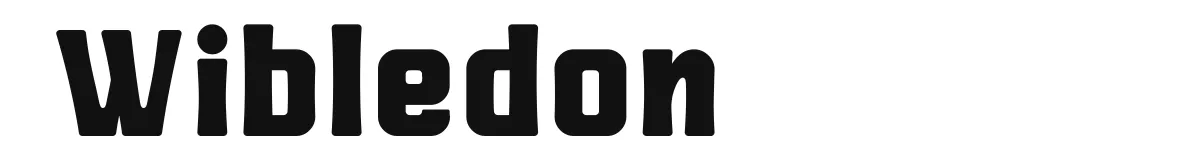 Wibledon font preview