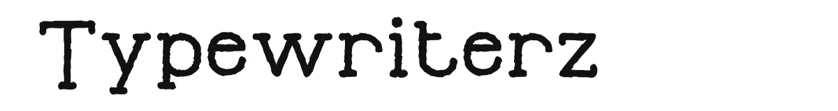 Typewriterz font preview