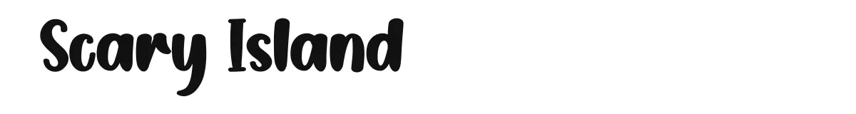 Scary Island font preview