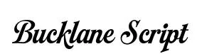 Bucklane Script