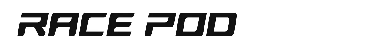 Race Pod font preview