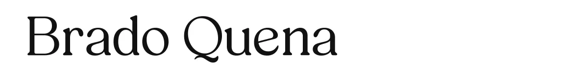Brado Quena font preview