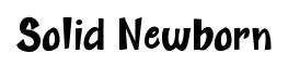 Solid Newborn font preview