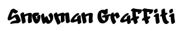 Snowman Graffiti font preview