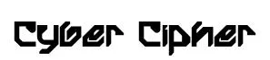 Cyber Cipher font preview