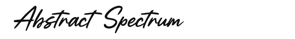 Abstract Spectrum original font preview